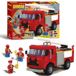 BEST-LOCK 33017 non  XE CỨU HỎA LỚN bộ đồ chơi xếp lắp ráp ghép mô hình City LARGE FIREENGINE Thành Phố 330 khối