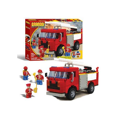 BEST-LOCK 33017 non  XE CỨU HỎA LỚN bộ đồ chơi xếp lắp ráp ghép mô hình City LARGE FIREENGINE Thành Phố 330 khối