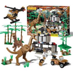 BEST-LOCK 33020 non  TRẠM NGHIÊN CỨU KHỦNG LONG bộ đồ chơi xếp lắp ráp ghép mô hình Dino DINOSAUR RESEARCH STATION 330 khối