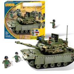 BEST-LOCK 34122 non  BỂ XANH bộ đồ chơi xếp lắp ráp ghép mô hình Military Army GREEN TANK Quân Sự Bộ Đội 300 khối