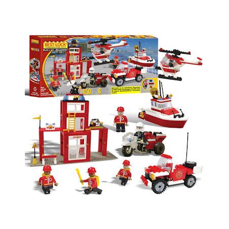 BEST-LOCK 45002 non  TUẦN TRA CẢNG CỨU HỎA bộ đồ chơi xếp lắp ráp ghép mô hình City FIREFIGHTER HARBOUR PATROL Thành Phố 450 khối