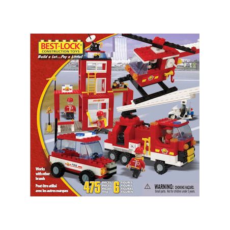 NOT  FIRE DEPARTMENT ULTIMATE DUME 10202 BEST-LOCK 47505 xếp lắp ráp ghép mô hình SỞ CỨU HỎA City Thành Phố 552 khối