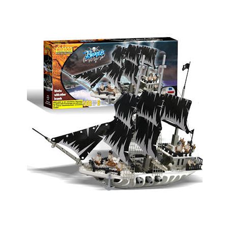 BEST-LOCK 50002 non  TÀU MA bộ đồ chơi xếp lắp ráp ghép mô hình Pirates Of The Caribbean GHOST SHIP Cướp Biển Vùng Caribe 500 khối