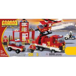NOT  FIRE DEPARTMENT TAKUTANUVA 10201 BEST-LOCK 50005 xếp lắp ráp ghép mô hình SỞ CỨU HỎA City Thành Phố 399 khối
