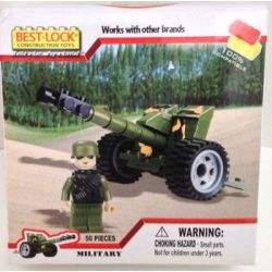 BEST-LOCK 052HS non  ĐẠI BÁC bộ đồ chơi xếp lắp ráp ghép mô hình Military Army ARTILLERY Quân Sự Bộ Đội 50 khối