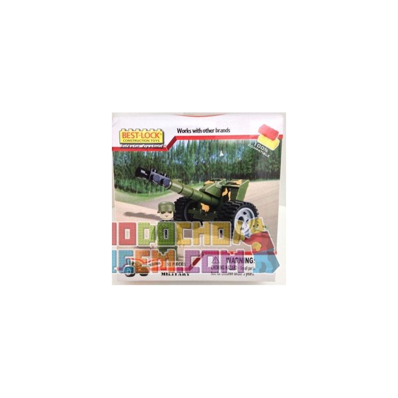BEST-LOCK 052HS non  ĐẠI BÁC bộ đồ chơi xếp lắp ráp ghép mô hình Military Army ARTILLERY Quân Sự Bộ Đội 50 khối