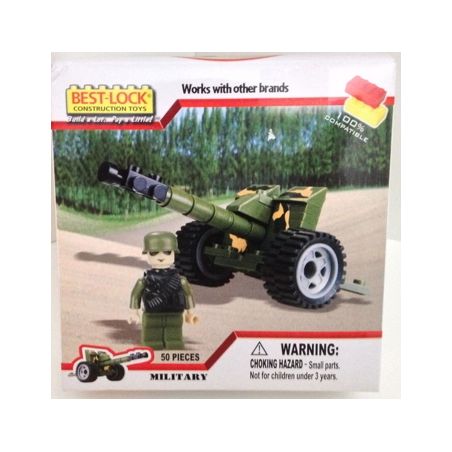 BEST-LOCK 052HS non  ĐẠI BÁC bộ đồ chơi xếp lắp ráp ghép mô hình Military Army ARTILLERY Quân Sự Bộ Đội 50 khối
