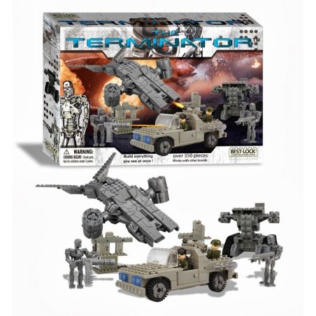 BEST-LOCK 01030T non  CHIẾN TRANH TƯƠNG LAI bộ đồ chơi xếp lắp ráp ghép mô hình Terminator FUTURE BATTLE Kẻ Hủy Diệt 350 khối