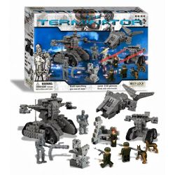 BEST-LOCK 01031T non  ĐUỔI THEO KYLE REESE. bộ đồ chơi xếp lắp ráp ghép mô hình Terminator HUNTING KYLE REESE Kẻ Hủy Diệt 350 khối