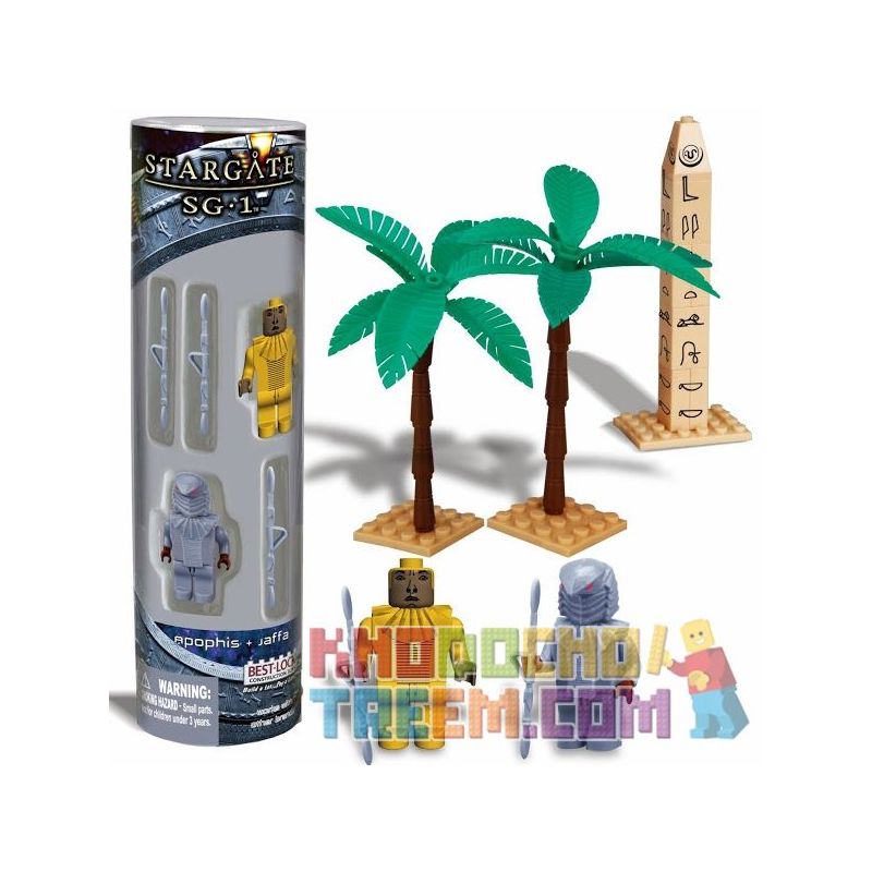 BEST-LOCK 01100S non  APOPHIS VÀ JAFFA bộ đồ chơi xếp lắp ráp ghép mô hình Star Wars STARGATE SG-1 APOPHIS AND JAFFA Chiến Tranh Giữa Các Vì Sao