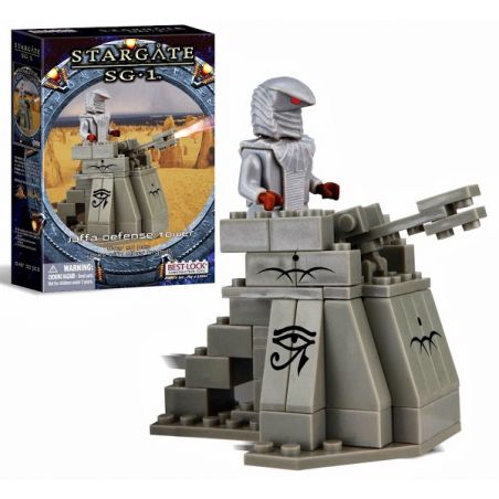 BEST-LOCK 01104S non  JAFFA PHÒNG THỦ bộ đồ chơi xếp lắp ráp ghép mô hình Star Wars STARGATE SG-1 JAFFA DEFENSE TOWER Chiến Tranh Giữa Các Vì Sao 50 khối