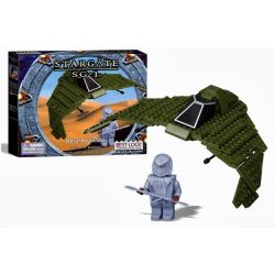 BEST-LOCK 01106S non  TÀU LƯỢN TỬ THẦN bộ đồ chơi xếp lắp ráp ghép mô hình Star Wars STARGATE SG-1 DEATHGLIDER Chiến Tranh Giữa Các Vì Sao 140 khối