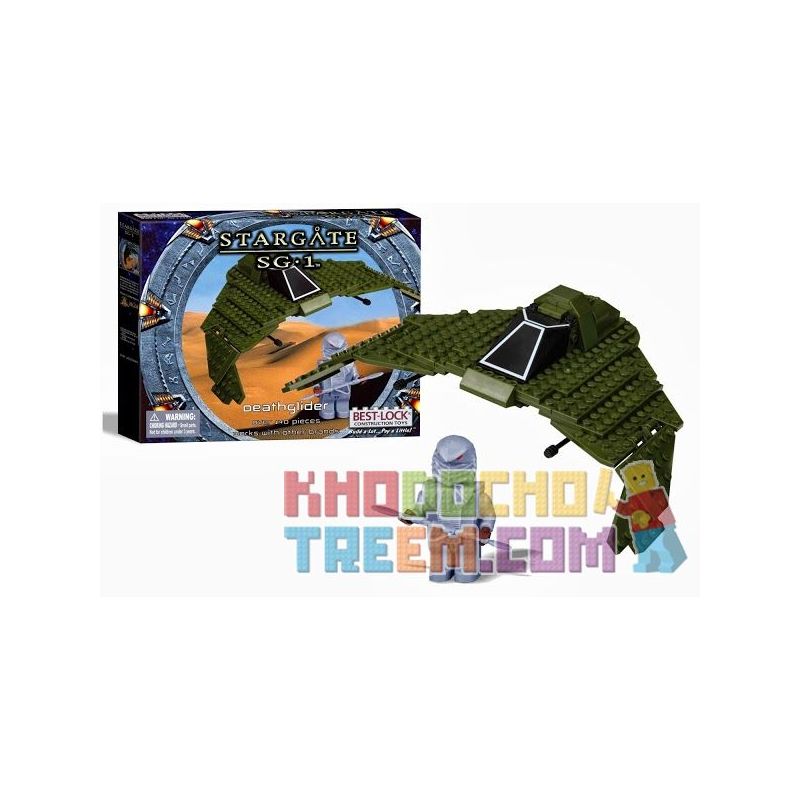 BEST-LOCK 01106S non  TÀU LƯỢN TỬ THẦN bộ đồ chơi xếp lắp ráp ghép mô hình Star Wars STARGATE SG-1 DEATHGLIDER Chiến Tranh Giữa Các Vì Sao 140 khối