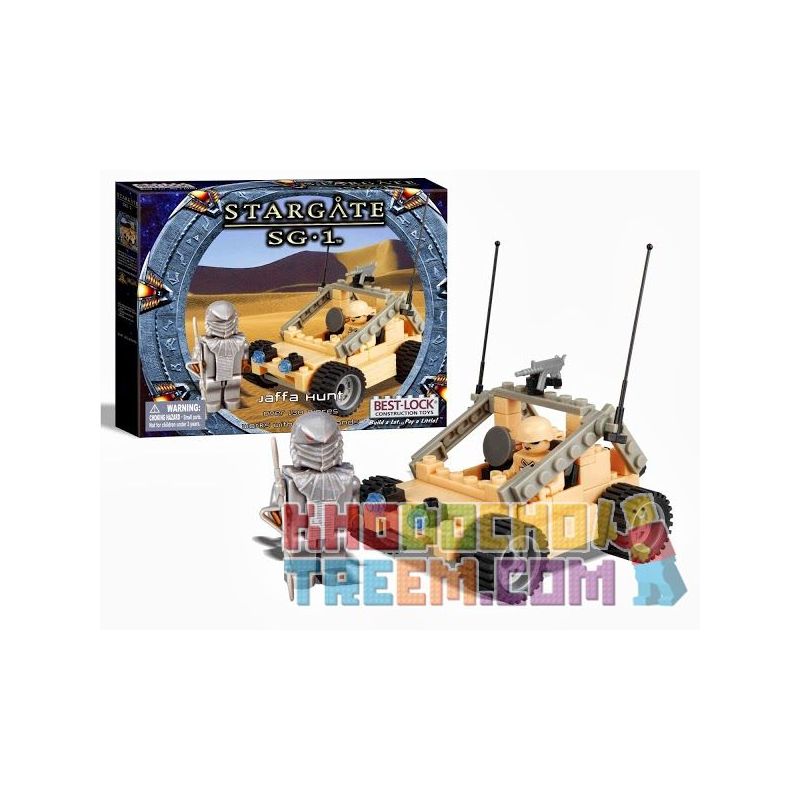 BEST-LOCK 01107S non  SĂN BẮN JAFFA bộ đồ chơi xếp lắp ráp ghép mô hình Star Wars STARGATE SG-1 JAFFA HUNT Chiến Tranh Giữa Các Vì Sao 130 khối