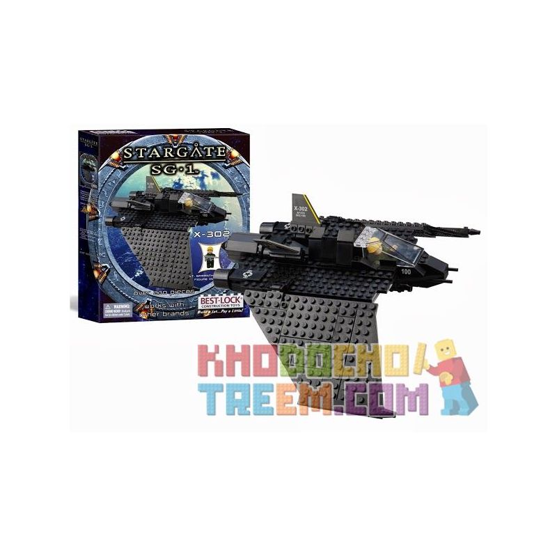 BEST-LOCK 01110S non  X-302. bộ đồ chơi xếp lắp ráp ghép mô hình Star Wars STARGATE SG-1 X-302 Chiến Tranh Giữa Các Vì Sao 230 khối
