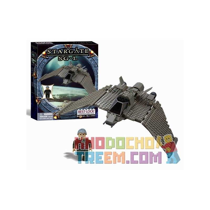 BEST-LOCK 01111S non  F-302. bộ đồ chơi xếp lắp ráp ghép mô hình Star Wars STARGATE SG-1 F-302 Chiến Tranh Giữa Các Vì Sao 230 khối