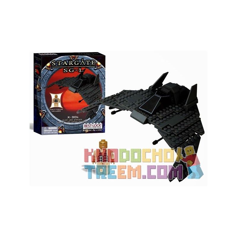 BEST-LOCK 01113S non  X-301. bộ đồ chơi xếp lắp ráp ghép mô hình Star Wars STARGATE SG-1 X-301 Chiến Tranh Giữa Các Vì Sao 180 khối