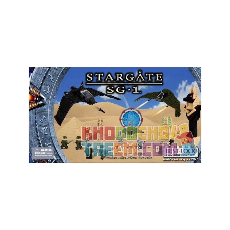BEST-LOCK 01120S non  ABYDOS. bộ đồ chơi xếp lắp ráp ghép mô hình Star Wars STARGATE SG-1 ABYDOS Chiến Tranh Giữa Các Vì Sao 900 khối