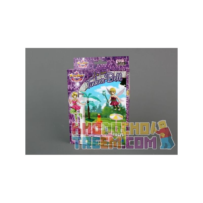 BEST-LOCK 14166 non  TÔI LÀ MỘT CÔ TIÊN TRẺ bộ đồ chơi xếp lắp ráp ghép mô hình  I'M TEEN TINKER BELL Các Bạn Gái 41 khối