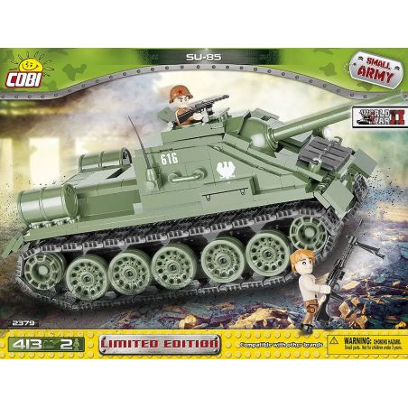 COBI 2379 non  SU-85 PHIÊN BẢN GIỚI HẠN bộ đồ chơi xếp lắp ráp ghép mô hình Military Army SU-85 LIMITED EDITION Quân Sự Bộ Đội 413 khối