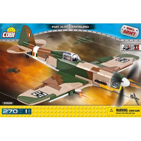 COBI 5528 non  MÁY BAY CHIẾN ĐẤU G.55 bộ đồ chơi xếp lắp ráp ghép mô hình Military Army FIAT G.55 CENTAURO Quân Sự Bộ Đội 270 khối