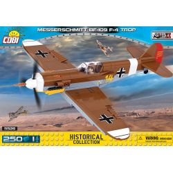 COBI 5526 non  MESSERSCHMITT BF 109 bộ đồ chơi xếp lắp ráp ghép mô hình Military Army MESSERSCHMITT BF 109 F-4 TROP Quân Sự Bộ Đội 250 khối