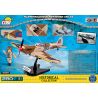 COBI 5525 non  SPITFIRE MK IX bộ đồ chơi xếp lắp ráp ghép mô hình Military Army SUPERMARINE SPITFIRE MK. IX Quân Sự Bộ Đội 280 khối