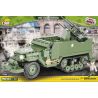 COBI 2499 non  M16 BÁN ĐƯỜNG bộ đồ chơi xếp lắp ráp ghép mô hình Military Army M16 HALF-TRACK Quân Sự Bộ Đội 500 khối