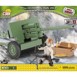 COBI 2169 non  SÚNG CHỐNG TĂNG M-43 57MM (ZIS-2) bộ đồ chơi xếp lắp ráp ghép mô hình Military Army 57MM DIVISIONAL GUN ZIS-2 Quân Sự Bộ Đội 100 khối