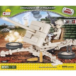 COBI 2189 non  QF 2 POUNDER bộ đồ chơi xếp lắp ráp ghép mô hình Military Army ORDNANCE QF 2-POUNDER Quân Sự Bộ Đội 100 khối