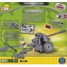 COBI 2185 non  SÚNG CHỐNG TĂNG PAK 40 bộ đồ chơi xếp lắp ráp ghép mô hình Military Army PAK 40/7.5 CM Quân Sự Bộ Đội 80 khối