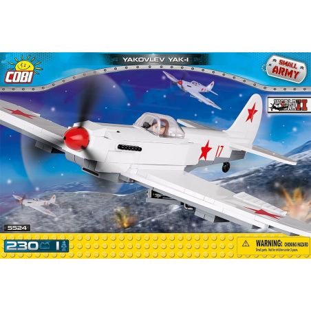 COBI 5524 non  MÁY BAY CHIẾN ĐẤU YAK-1 bộ đồ chơi xếp lắp ráp ghép mô hình Military Army YAKOVLEV YAK-1 Quân Sự Bộ Đội 230 khối
