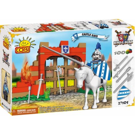 COBI 27105 non  CỔNG LÂU ĐÀI bộ đồ chơi xếp lắp ráp ghép mô hình Medieval Castle CASTLE GATE Chiến Tranh Trung Cổ 100 khối