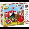 COBI 27152 27150 non  CÁI LỀU bộ đồ chơi xếp lắp ráp ghép mô hình Medieval Castle PAVILION Chiến Tranh Trung Cổ 150 khối