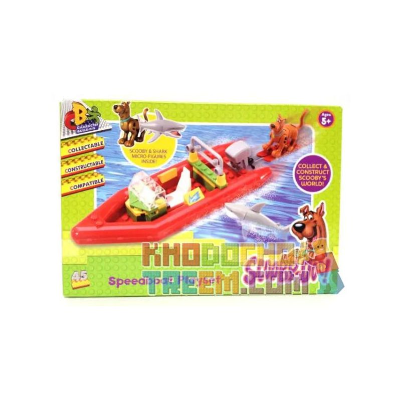 CHARACTER BUILDING 04551 COBI 23080 non  TÀU CAO TỐC CHẠY bộ đồ chơi xếp lắp ráp ghép mô hình Movie & Game RUNAWAY SPEEDBOAT Phim Và Trò Chơi 45 khối