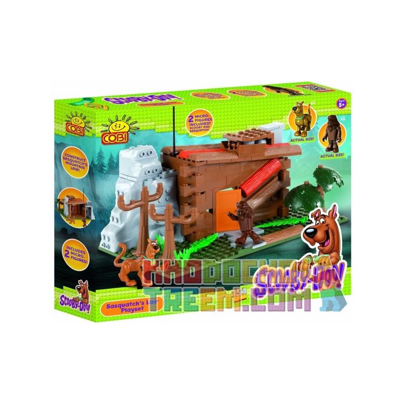COBI 23230 non  NEST CỦA SASQUATCH bộ đồ chơi xếp lắp ráp ghép mô hình Movie & Game SASQUATCH'S LAIR Phim Và Trò Chơi 154 khối