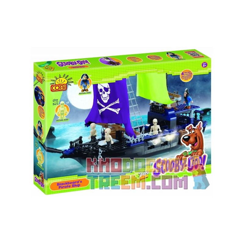 COBI 23320 non  TÀU HẢI TẶC RÂU ĐEN bộ đồ chơi xếp lắp ráp ghép mô hình Movie & Game BLACKBEAD'S PIRATE SHIP Phim Và Trò Chơi 269 khối