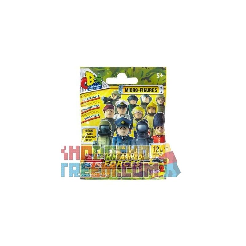 CHARACTER BUILDING 03956 non  BỘ PHIM MINIFIGURE 2 CỦA QUÂN ĐỘI BỆ HẠ bộ đồ chơi xếp lắp ráp ghép mô hình Military Army H.M.ARMED FORCES MICROFIGURE SERIES 2 Quân Sự Bộ Đội
