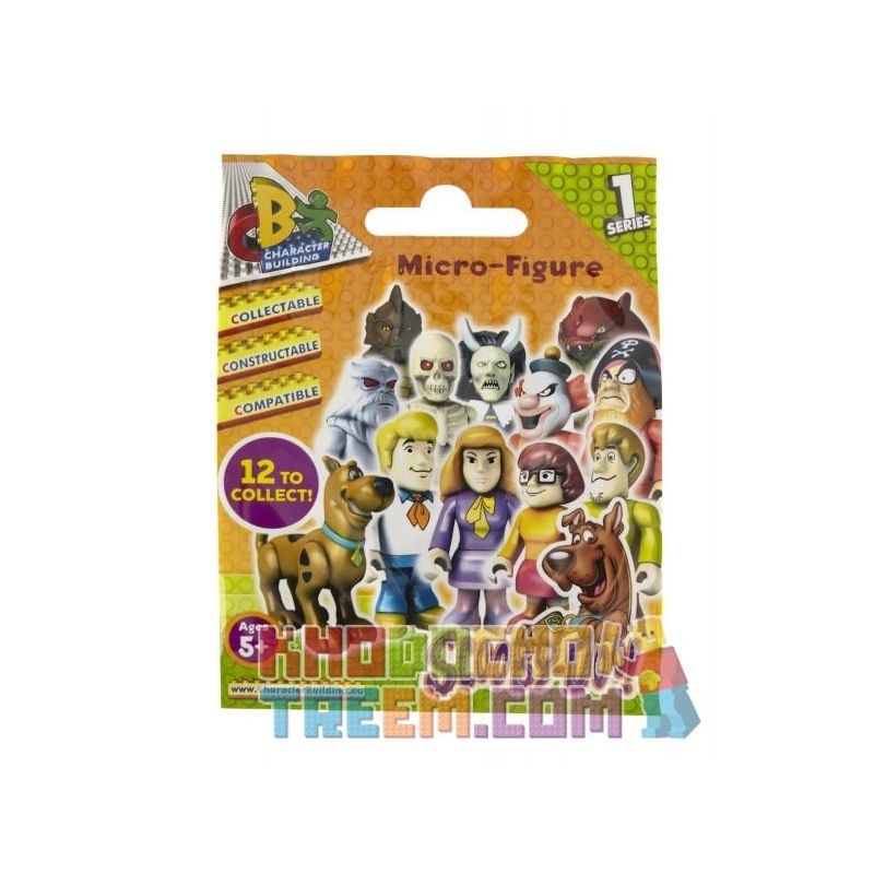 CHARACTER BUILDING 04549 non  DÒNG TÚI 1 CỦA SCOOBY DOO BLIND BAG bộ đồ chơi xếp lắp ráp ghép mô hình Scooby-Doo CHARACTER BUILDING SCOOBY DOO BLIND BAG SERIES 1 Chú Chó Sợ Ma