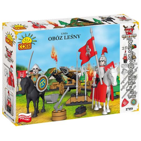 COBI 27251 non  TRẠI RỪNG bộ đồ chơi xếp lắp ráp ghép mô hình Medieval Castle OBÓZ LEŚNY (UNIA) Chiến Tranh Trung Cổ 250 khối