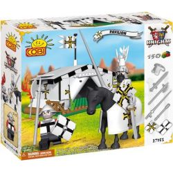 COBI 27151 27153 non  CÁI LỀU bộ đồ chơi xếp lắp ráp ghép mô hình Medieval Castle PAVILION Chiến Tranh Trung Cổ 150 khối
