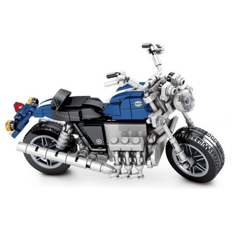 SEMBO 701206 non  XE TAY GA HONDA VALKYIE bộ đồ chơi xếp lắp ráp ghép mô hình Motorcycle Motorbike Xe Hai Bánh 317 khối