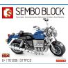 SEMBO 701206 non  XE TAY GA HONDA VALKYIE bộ đồ chơi xếp lắp ráp ghép mô hình Motorcycle Motorbike Xe Hai Bánh 317 khối