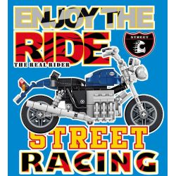 SEMBO 701206 non  XE TAY GA HONDA VALKYIE bộ đồ chơi xếp lắp ráp ghép mô hình Motorcycle Motorbike Xe Hai Bánh 317 khối