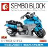 SEMBO 701205 non  MÔ TÔ CỠ NHỎ BMW C650 bộ đồ chơi xếp lắp ráp ghép mô hình Motorcycle Motorbike Xe Hai Bánh 318 khối