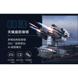 XIAOMI MITU MI ONEBOT XJXL04IQI 04IQI non  THÁP SCORPIO bộ đồ chơi xếp lắp ráp ghép mô hình  Kỹ Thuật Công Nghệ Cao Mô Hình Phương Tiện 608 khối