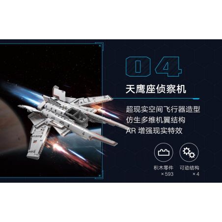 XIAOMI MITU MI ONEBOT XJXL02IQI 02IQI non  MÁY BAY TRINH SÁT AQUILA bộ đồ chơi xếp lắp ráp ghép mô hình  Kỹ Thuật Công Nghệ Cao Mô Hình Phương Tiện 593 khối