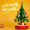 SEMBO 601097 non  HỘP NHẠC CÂY THÔNG NOEL XOAY NHẸ LỄ HỘI bộ đồ chơi xếp lắp ráp ghép mô hình Creator CHRISTMAS Sáng Tạo 486 khối