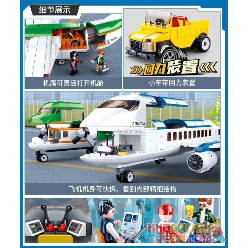 SLUBAN M38-B0930 B0930 0930 M38B0930 38-B0930 non  SÂN BAY HÀNG KHÔNG DÂN DỤNG bộ đồ chơi xếp lắp ráp ghép mô hình City AVIATION AIRPOT Thành Phố 731 khối