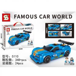 SEMBO 607325 SHENG YUAN SY 5110 non  THẾ GIỚI XE SANG APOLLO bộ đồ chơi xếp lắp ráp ghép mô hình Racers FAMOUS CAR WORLD Đua Tốc Độ 348 khối